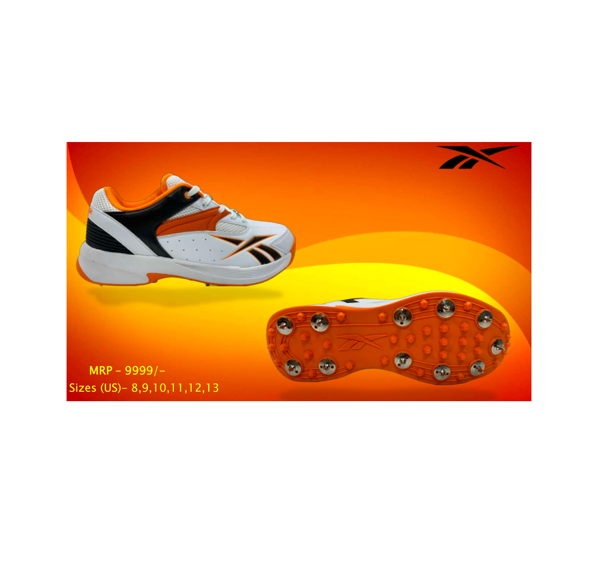 Reebok spikes clearance cricket shoes